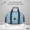Bili-Weekender-Premium-20L-Travel-Duffel-Bag (Sky Check)